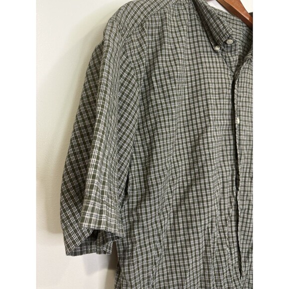 J Crew Shirt Mens XL Tall Short Sleeve Button Up Plaid Casual Preppy - Picture 4 of 9